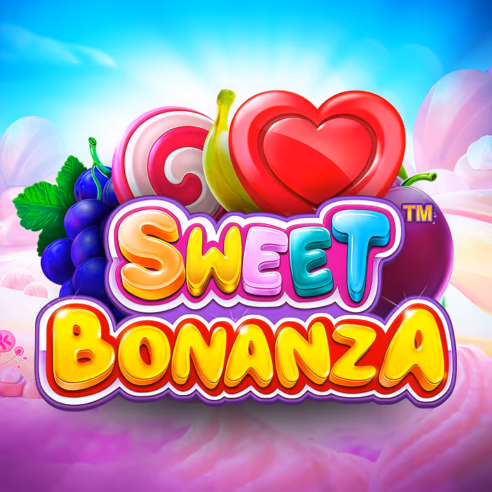 Sweet Bonanza Süßigkeiten-Themen-Slot mit fallenden Walzen, Multiplikator und Freispiel-Bonusfunktion